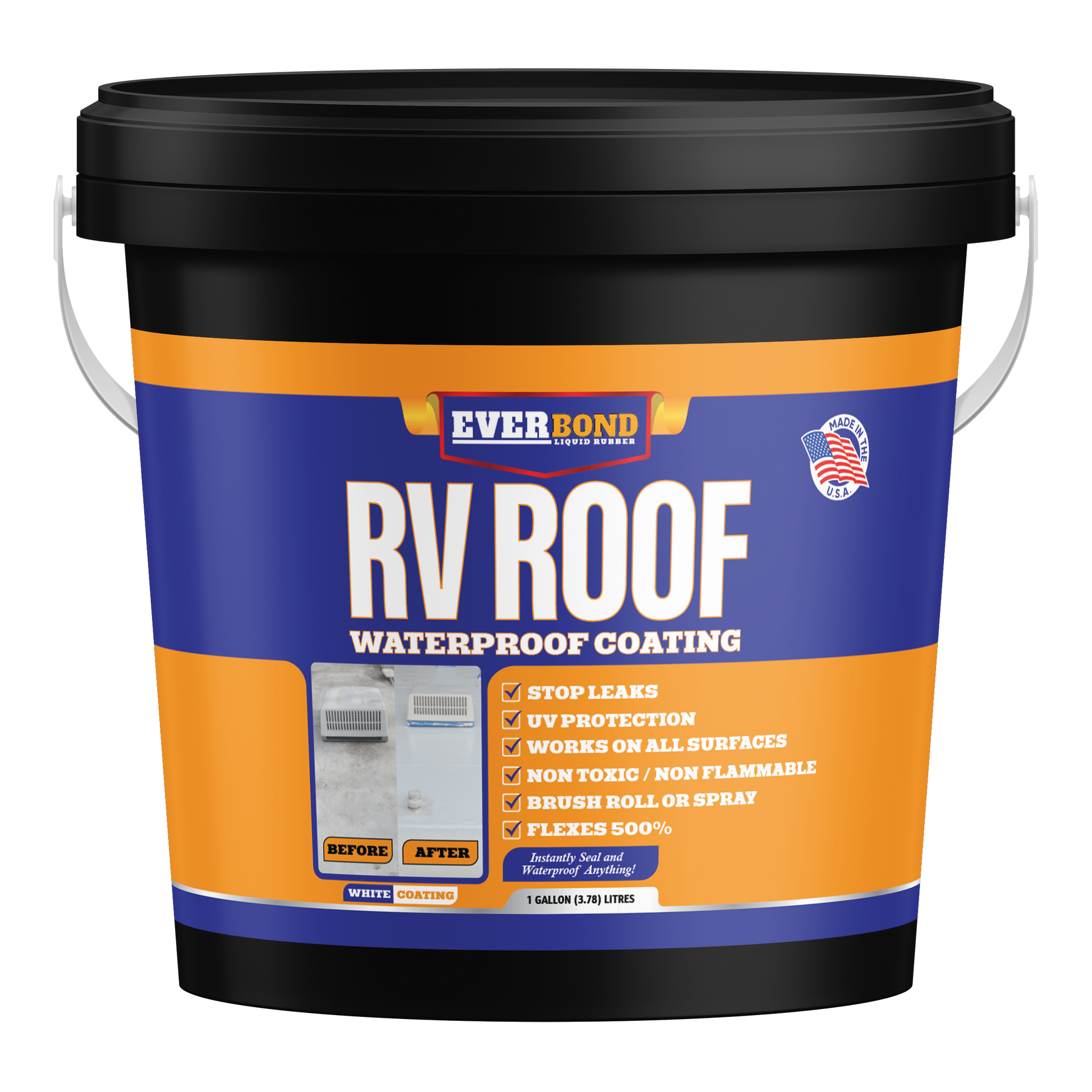 Everbond Liquid Rubber Roof Acrylic Coating White